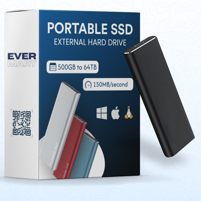 Portable SSD - Up to 64TB - Fast External Hard Drive