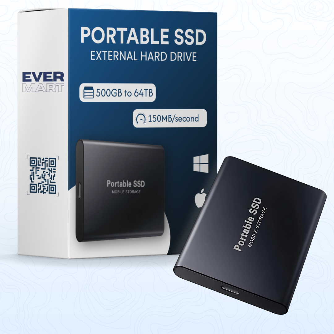 Fast External Hard Drive SSD - 500GB to 64TB - Portable